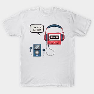 Ipod Cassette Player | I am your father | Nosstalgic T Shirt Design T-Shirt